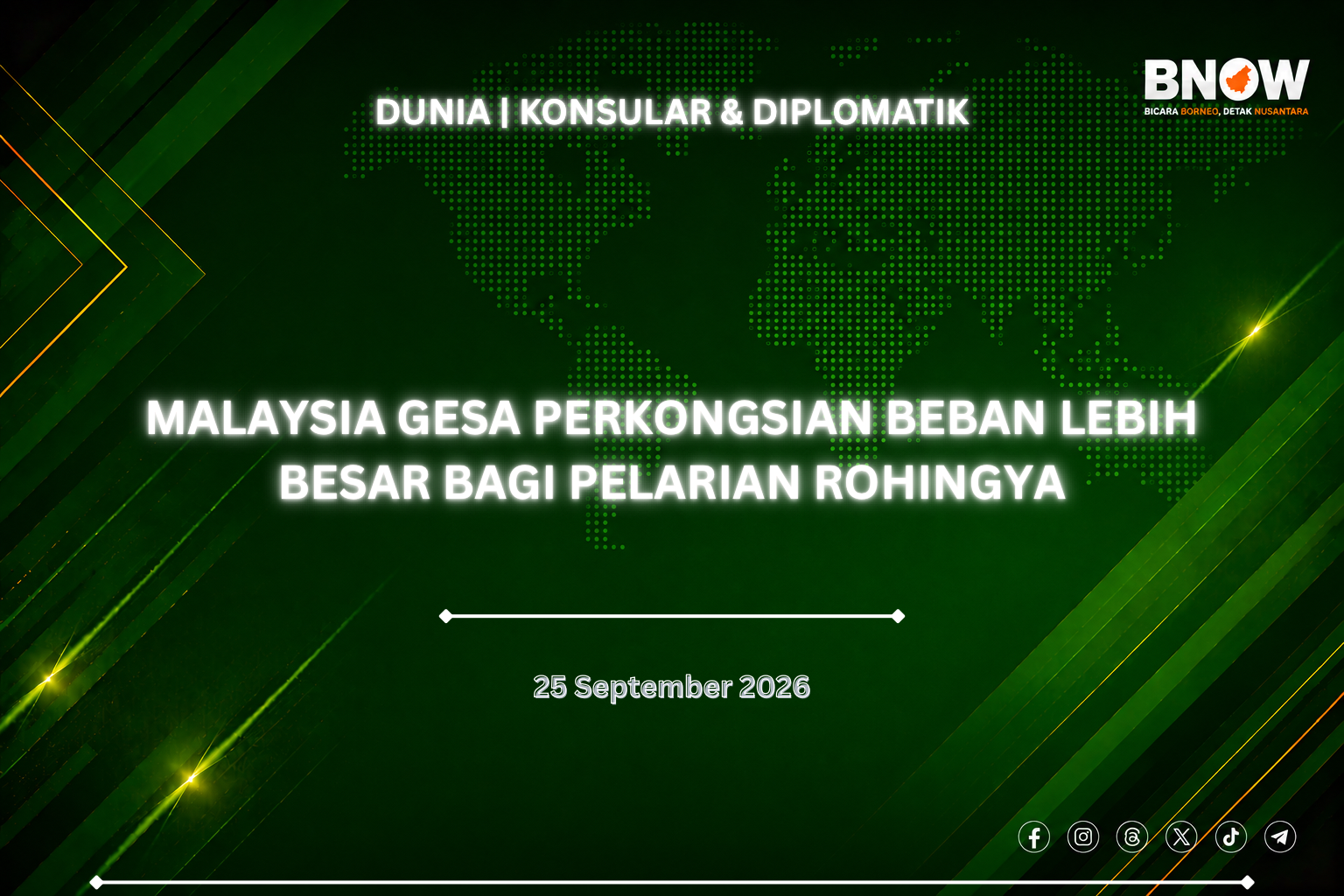 MALAYSIA GESA PERKONGSIAN BEBAN LEBIH BESAR BAGI PELARIAN ROHINGYA
