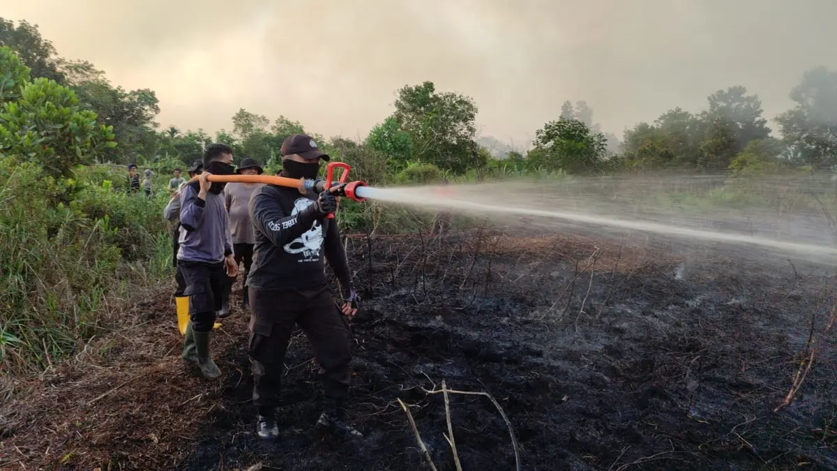Lahan Gambut Rawan Terbakar, Polres Kubu Raya Perkuat Pencegahan dari Desa