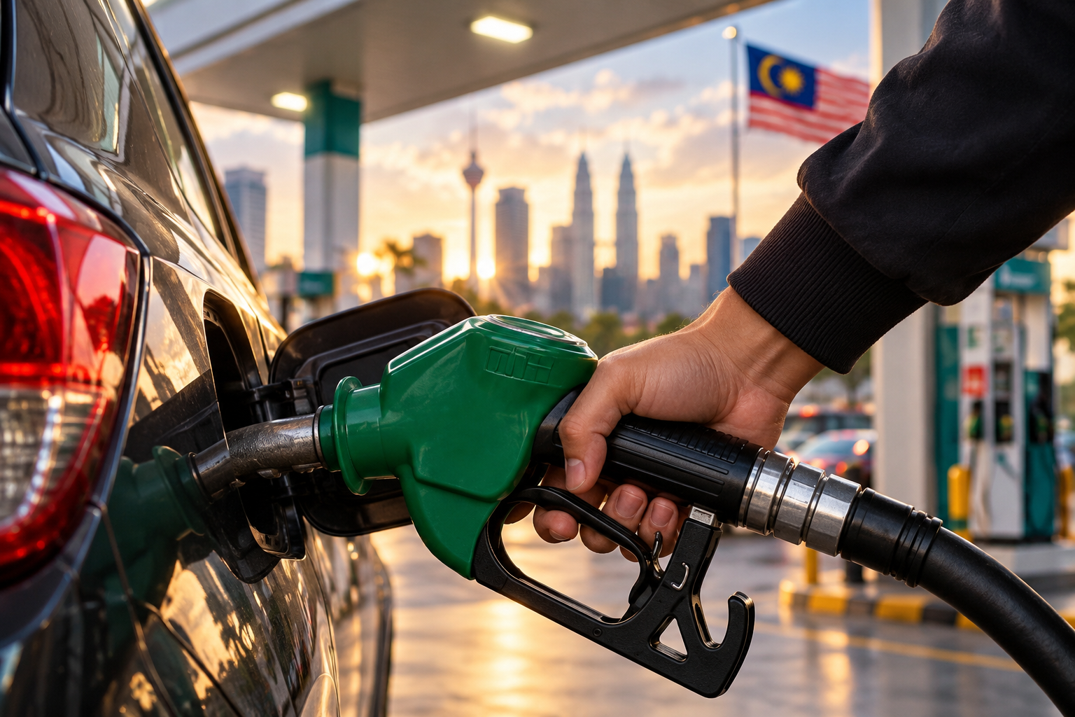 HARGA RON97, RON95 TANPA SUBSIDI NAIK 15 SEN MULAI ESOK