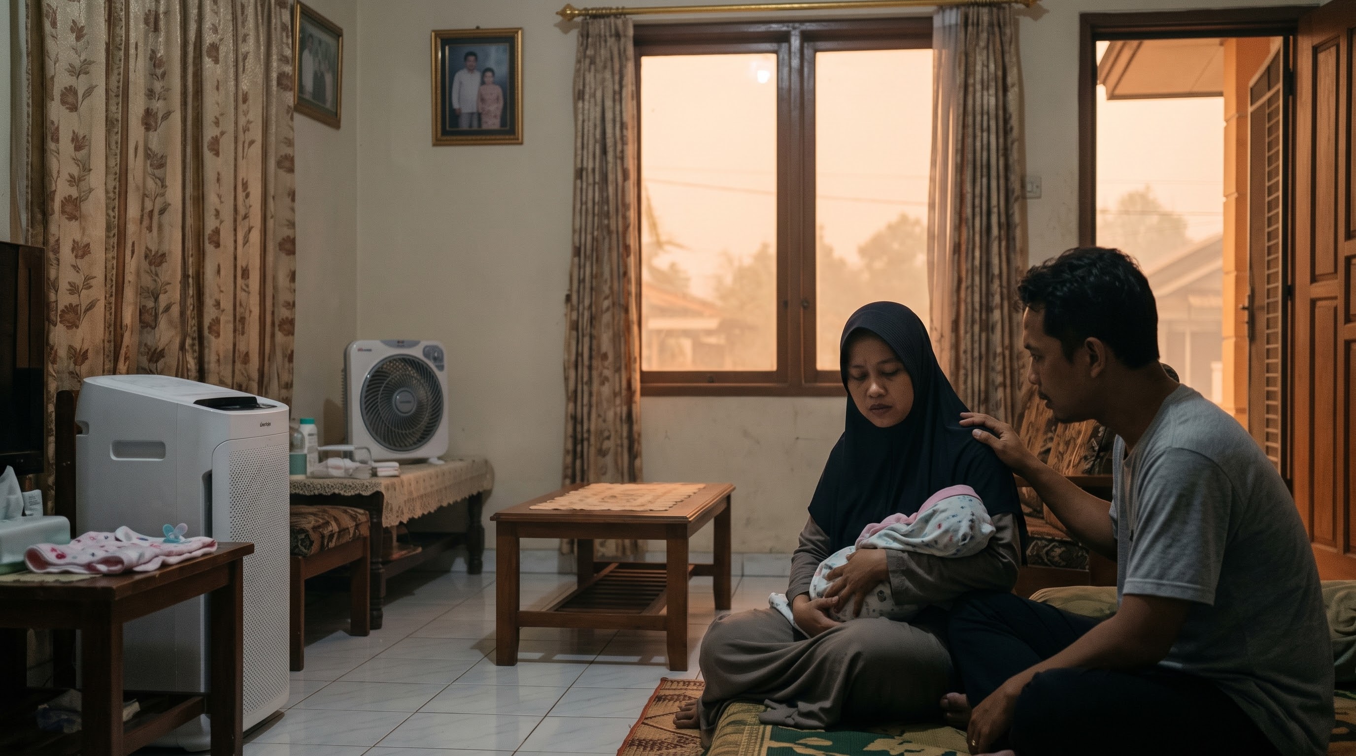 TRAGEDI JEREBU KARHUTLA: BAYI MAUT AKIBAT SESAK NAFAS SELEPAS ASAP PEKAT SELUBUNGI KAWASAN RUMAH