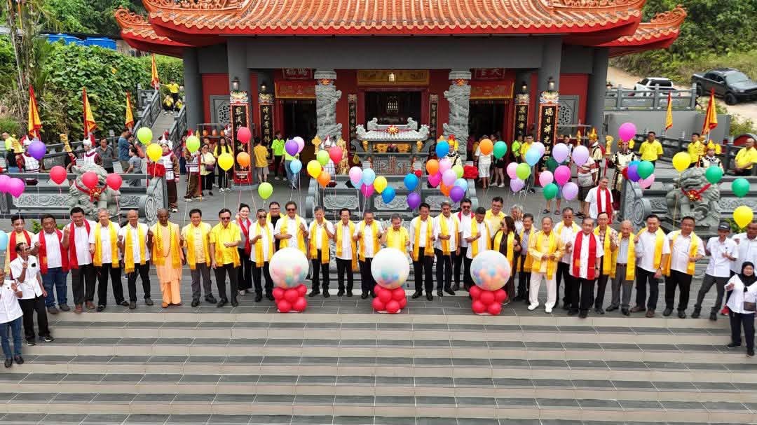 TOKONG QING SHAN YAN TIAN HOU DIBUKA DI MUARA TEBAS, BUKTI KEHARMONIAN SOSIAL MENERUSI UNIFOR