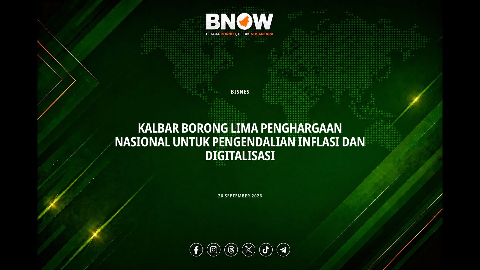 Kalbar Borong Lima Penghargaan Nasional untuk Pengendalian Inflasi dan Digitalisasi